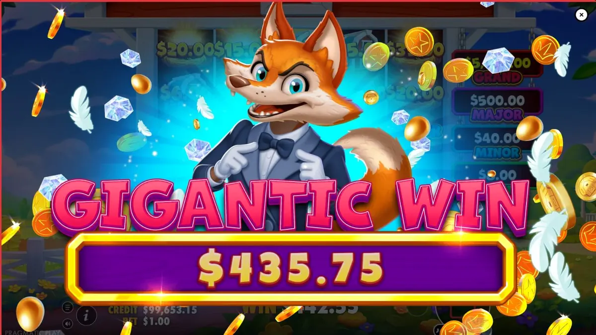 Better Barn House Bonanza slot gameplay interface