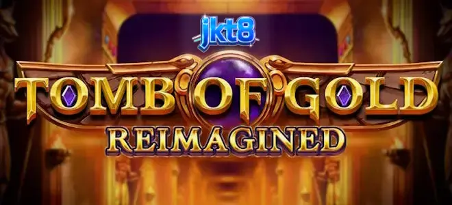 Tampilan visual slot Tomb of Gold Reimagined dengan nuansa emas dan kuno